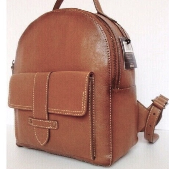 frye olivia leather backpack